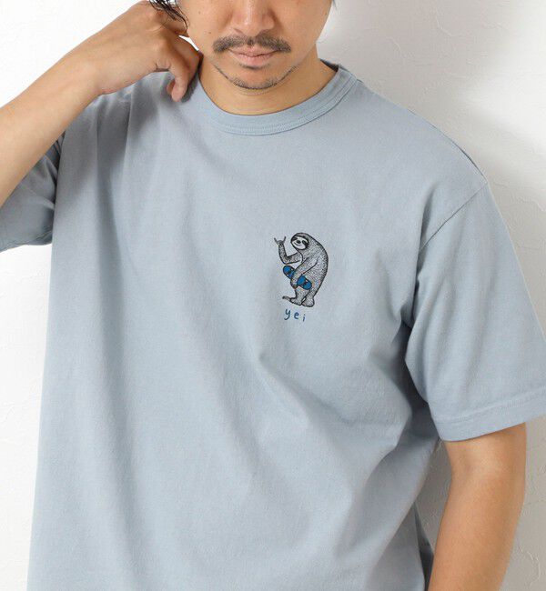 NOLLEY'S goodman「【STONEWOLD】yei 2 プリントTシャツ 25SS」|Tシャツ・カットソー|グレイッシュブルー