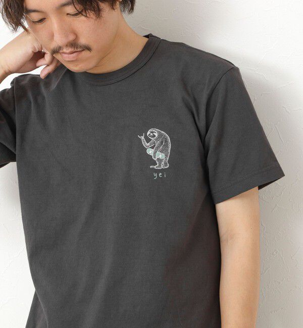 NOLLEY'S goodman「【STONEWOLD】yei 2 プリントTシャツ 25SS」|Tシャツ・カットソー|チャコールグレー