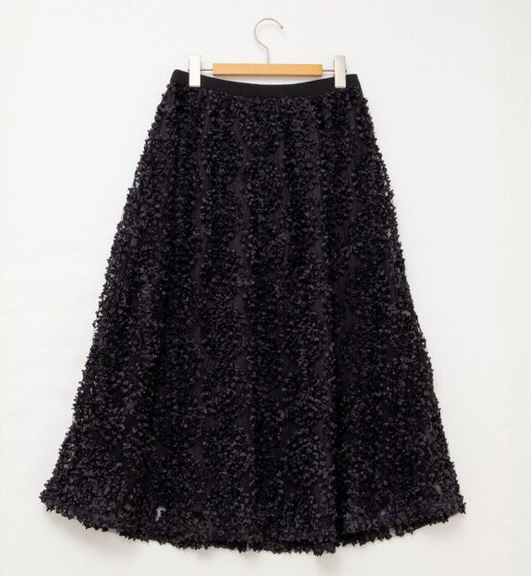 NOLLEY'S「シアーフラワーフレアスカート」|フレア|