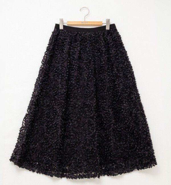 NOLLEY'S「シアーフラワーフレアスカート」|フレア|