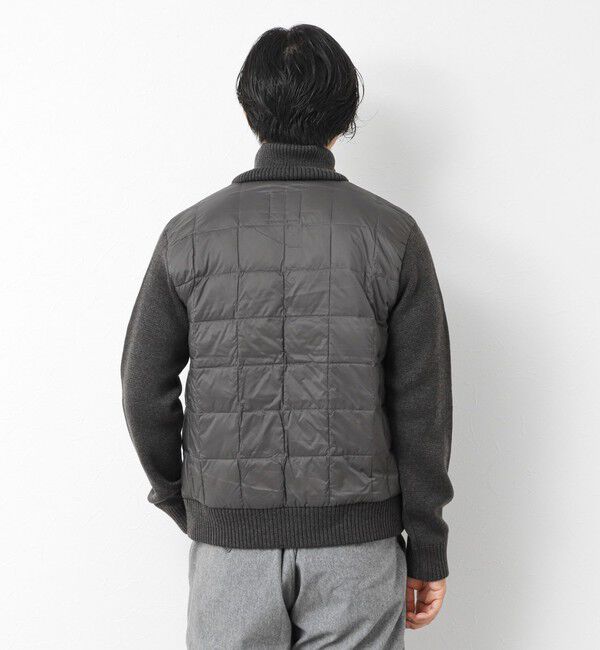NOLLEY'S goodman「【TAION/タイオン】別注HI NECK DOWN JKT WITH SLEEVE KNIT 25AW」|ブルゾン・スタジャン|