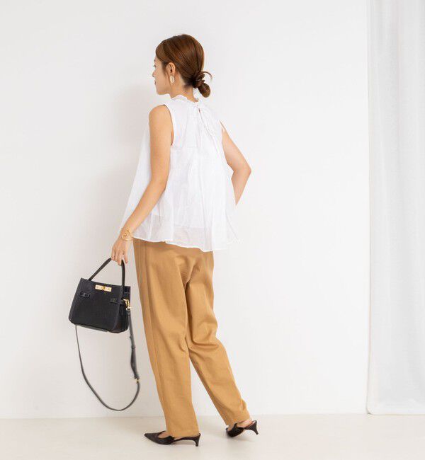 NOLLEY'S「【MARILYN MOON/マリリーンムーン】２WAYシアースターチコットンギャザーブラウス」|シャツ・ブラウス|