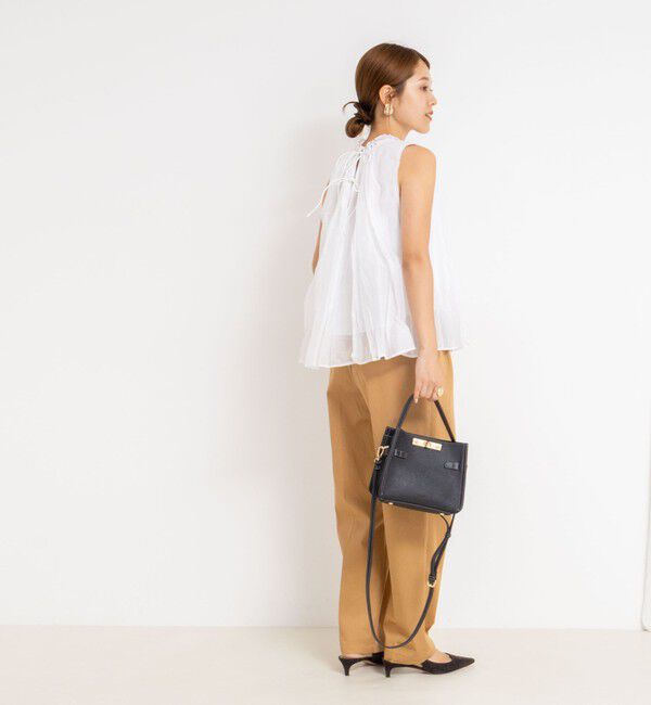 NOLLEY'S「【MARILYN MOON/マリリーンムーン】２WAYシアースターチコットンギャザーブラウス」|シャツ・ブラウス|