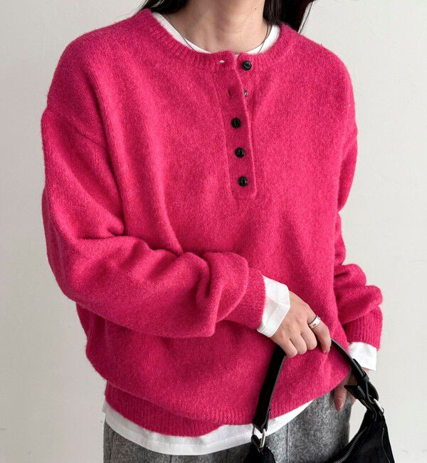 fredy emue「ヘンリーネックニットプルオーバー」|ニット・セーター|