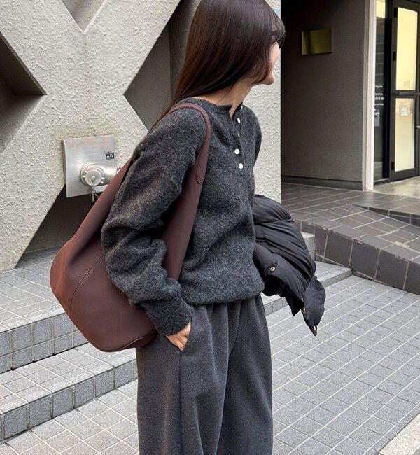 fredy emue「ヘンリーネックニットプルオーバー」|ニット・セーター|