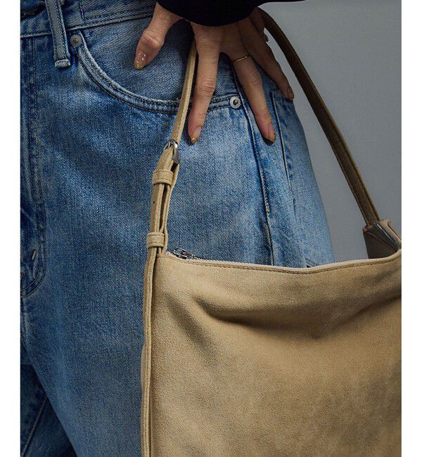 SALON adam et rope'「【WS（ドゥーブル）】Ultrasuede(R)ZIPミニショルダー」|ショルダー・メッセンジャー|