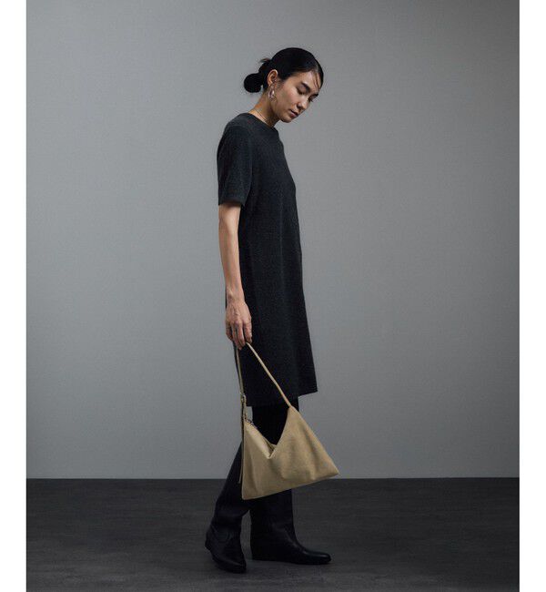 SALON adam et rope'「【WS（ドゥーブル）】Ultrasuede(R)ZIPミニショルダー」|ショルダー・メッセンジャー|