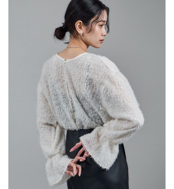 SALON adam et rope'「【WEB限定】2WAYレイユールジャガードブラウス」|シャツ・ブラウス|