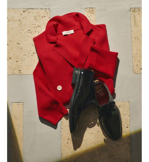 ROPE「シルクコットン総針ニットジャケット/イージーケア」|テーラードジャケット|