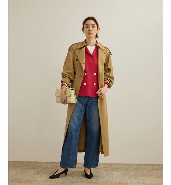 ROPE「シルクコットン総針ニットジャケット/イージーケア」|テーラードジャケット|