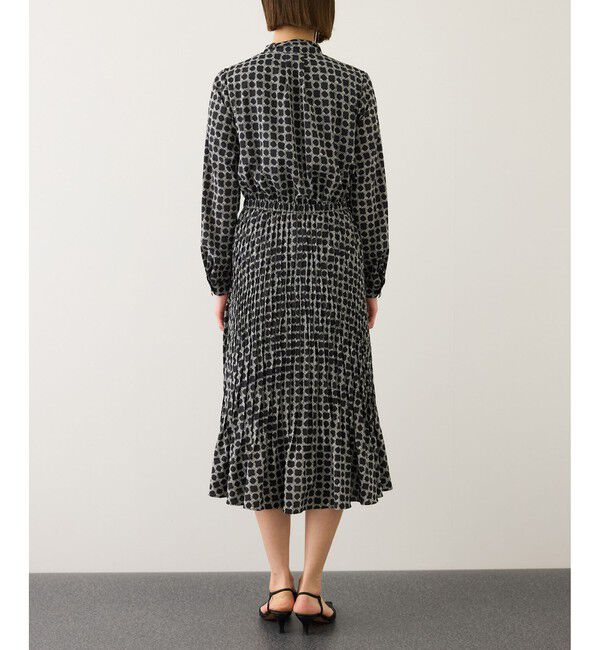 ROPE「ship's rope' オリジナルプリントプリーツタイワンピース」|ワンピース|