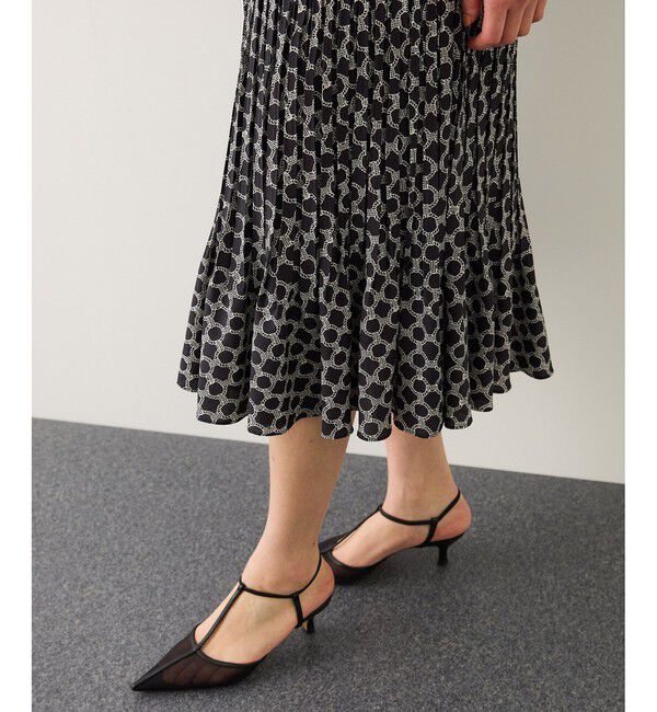 ROPE「ship's rope' オリジナルプリントプリーツタイワンピース」|ワンピース|