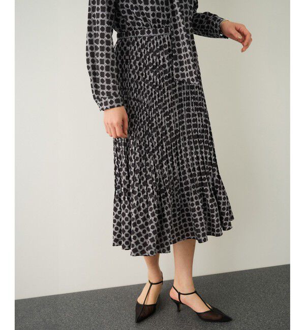 ROPE「ship's rope' オリジナルプリントプリーツタイワンピース」|ワンピース|