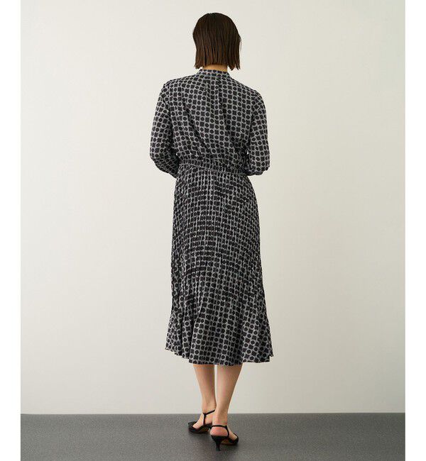 ROPE「ship's rope' オリジナルプリントプリーツタイワンピース」|ワンピース|