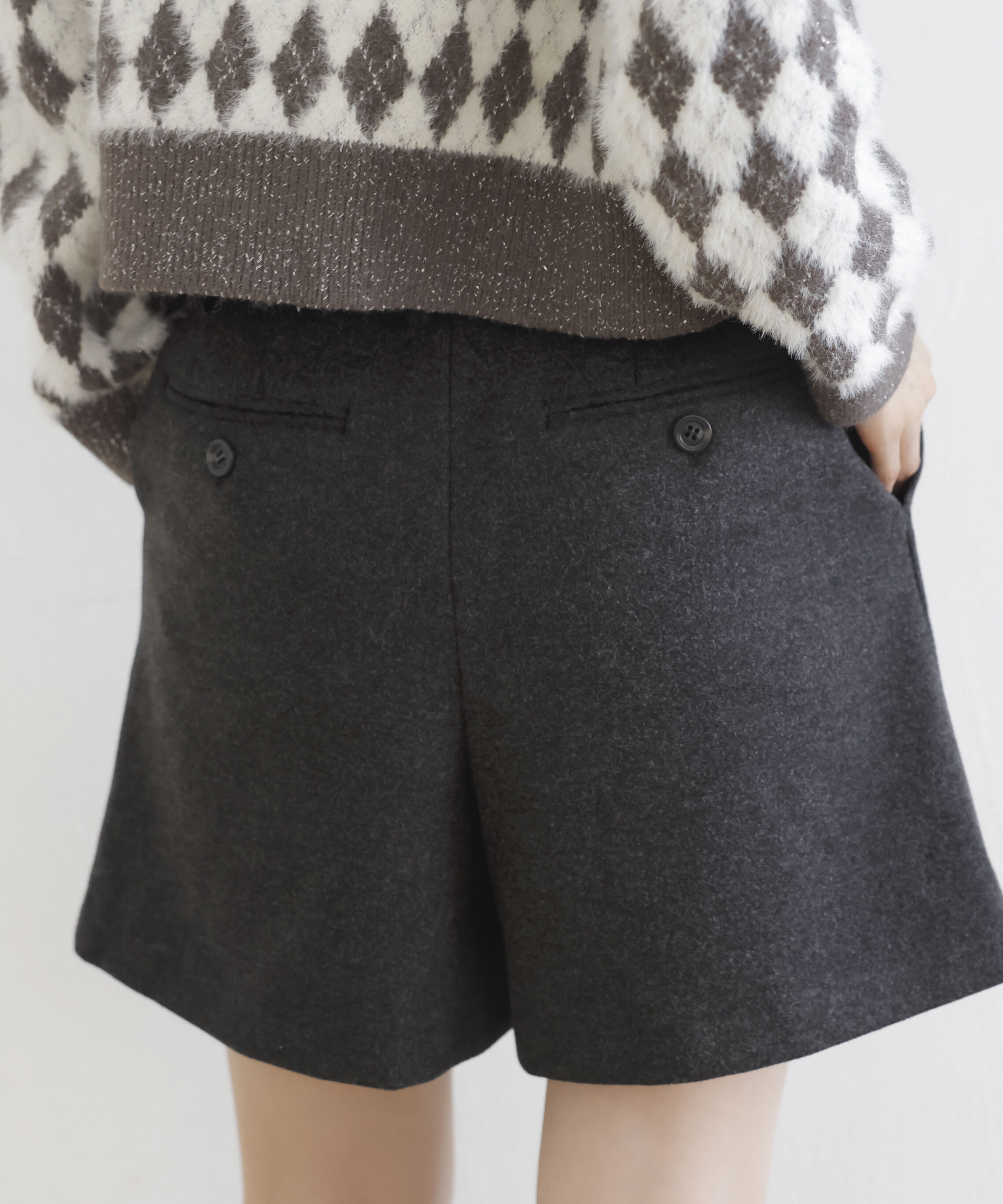 VIS「【洗える】ジャージメルトンショートパンツ」|その他|