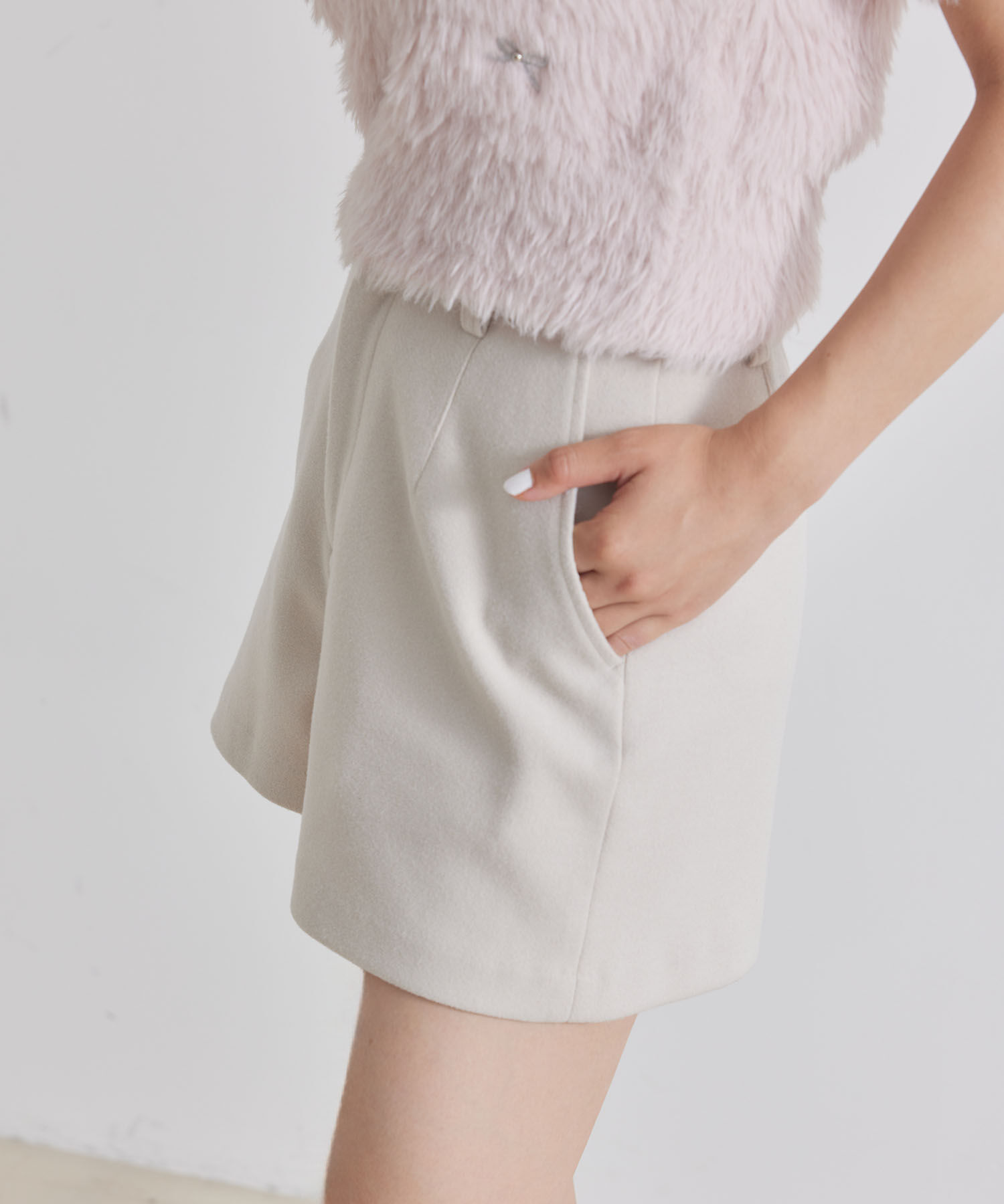 VIS「【洗える】ジャージメルトンショートパンツ」|その他|