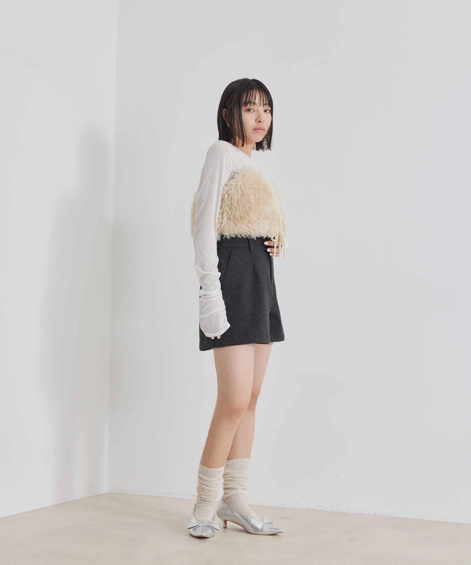 VIS「【洗える】ジャージメルトンショートパンツ」|その他|