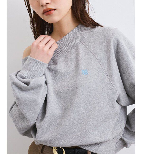 VIS「【2WAY】ワンオフショルダー胸刺繍スウェットプルオーバー」|スウェット・ジャージ|
