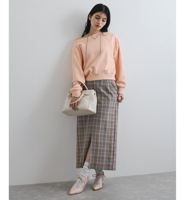 VIS「【2WAY】ワンオフショルダー胸刺繍スウェットプルオーバー」|スウェット・ジャージ|