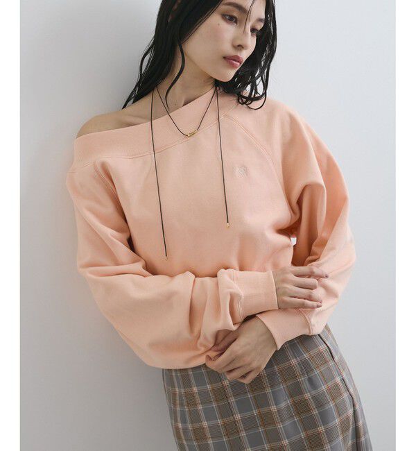 VIS「【2WAY】ワンオフショルダー胸刺繍スウェットプルオーバー」|スウェット・ジャージ|