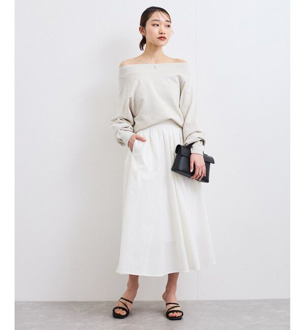 VIS「【2WAY】ワンオフショルダー胸刺繍スウェットプルオーバー」|スウェット・ジャージ|