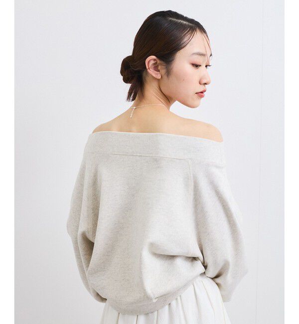 VIS「【2WAY】ワンオフショルダー胸刺繍スウェットプルオーバー」|スウェット・ジャージ|