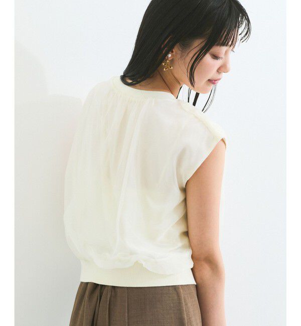 VIS「【接触冷感】楊柳シアードッキングカットプルオーバー」|Tシャツ・カットソー|