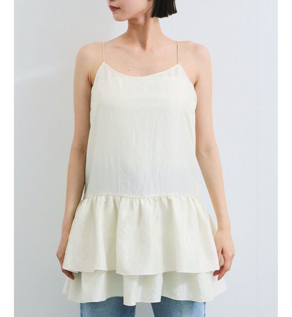 VIS「【WEB限定】【前後2WAY】フリルキャミチュニック」|チュニック|