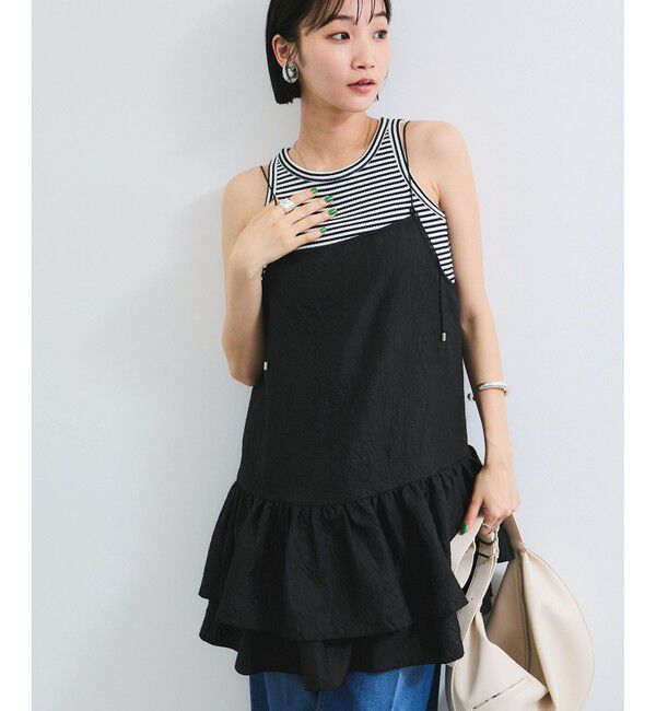 VIS「【WEB限定】【前後2WAY】フリルキャミチュニック」|チュニック|