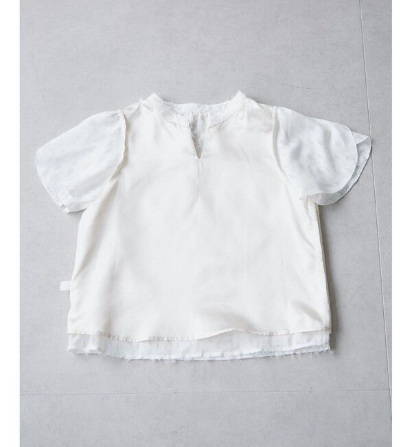 VIS「チューリップスリーブジャガードスキッパーブラウス」|シャツ・ブラウス|