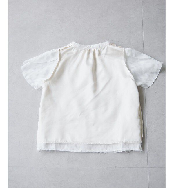 VIS「チューリップスリーブジャガードスキッパーブラウス」|シャツ・ブラウス|