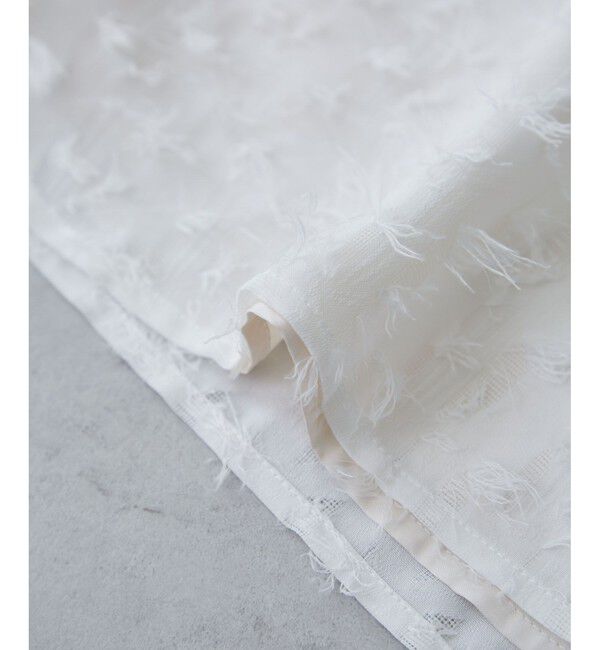 VIS「チューリップスリーブジャガードスキッパーブラウス」|シャツ・ブラウス|