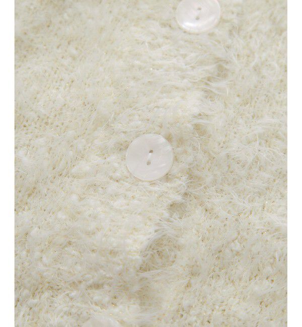 VIS「ポップコーンヤーンラメフェザーニットカーディガン/WEB限定FSサイズ」|カーディガン|