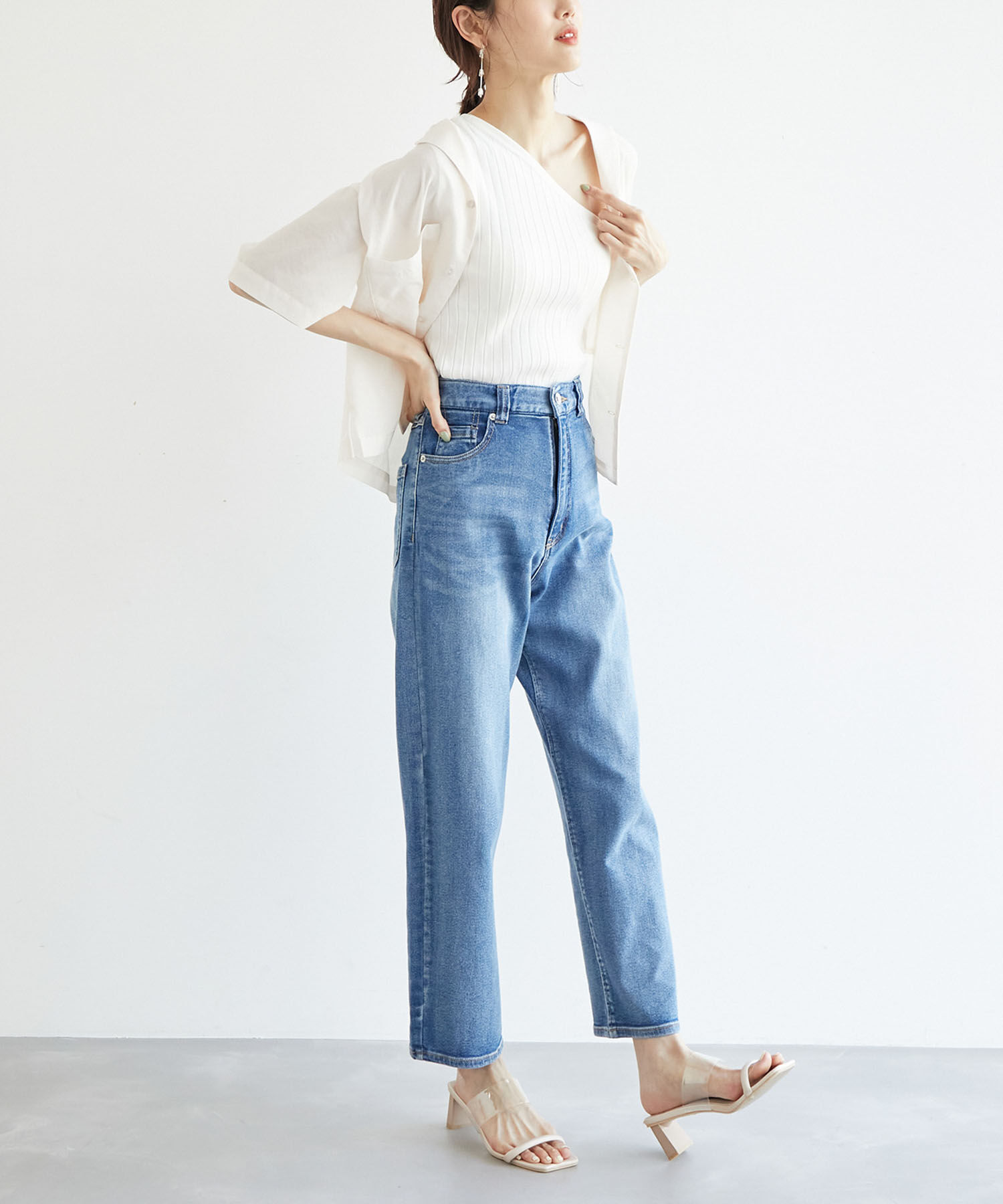 Rope&rsquo;Picnic「ワンショルカップ付インナー」|タンクトップ|