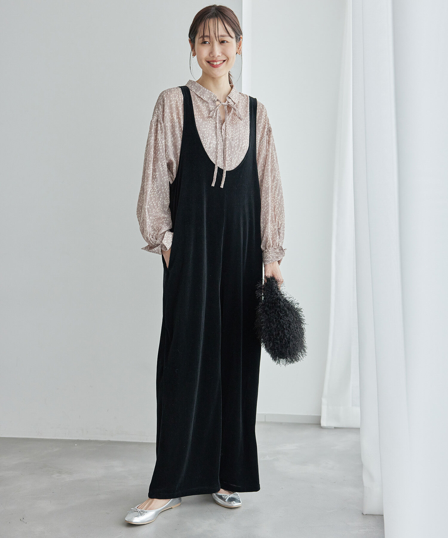 Rope&rsquo;Picnic「2WAY/シアー柄リボンブラウス」|シャツ・ブラウス|