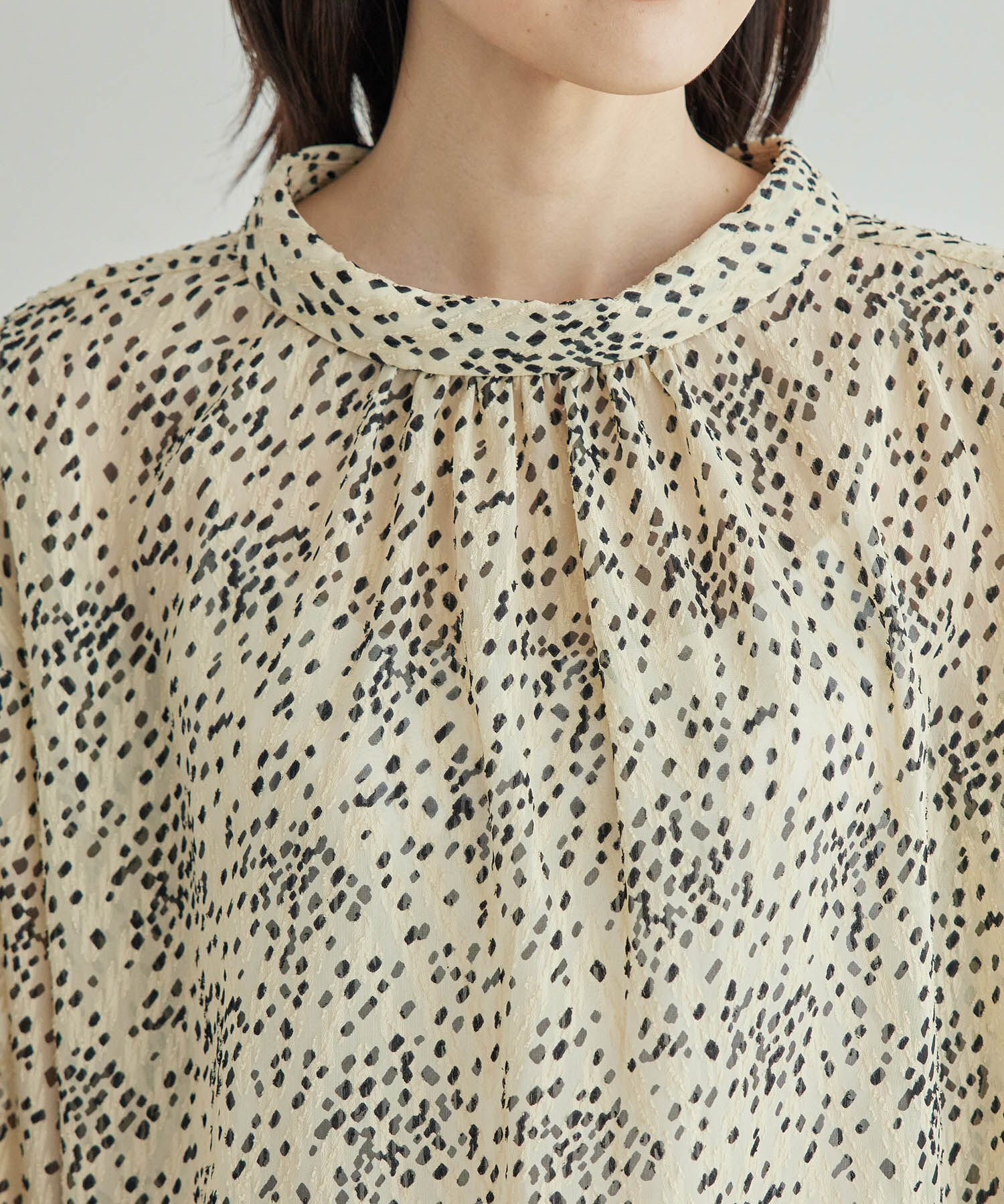 Rope&rsquo;Picnic「2WAY/シアー柄リボンブラウス」|シャツ・ブラウス|