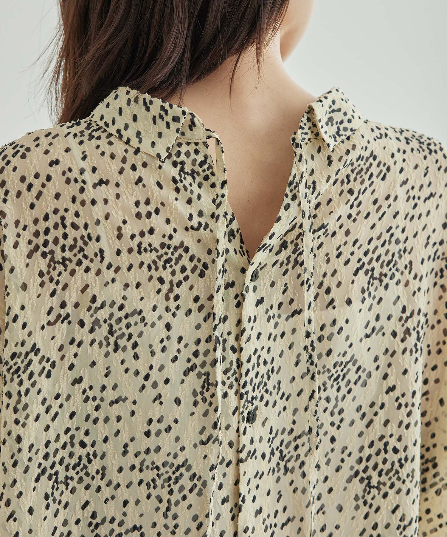 Rope&rsquo;Picnic「2WAY/シアー柄リボンブラウス」|シャツ・ブラウス|