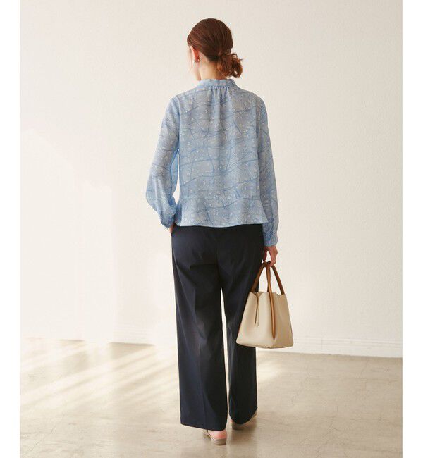 Rope&rsquo;Picnic「【YOKU MOKU/ヨックモック&times;ROPE' PICNIC】リボンブラウス」|シャツ・ブラウス|