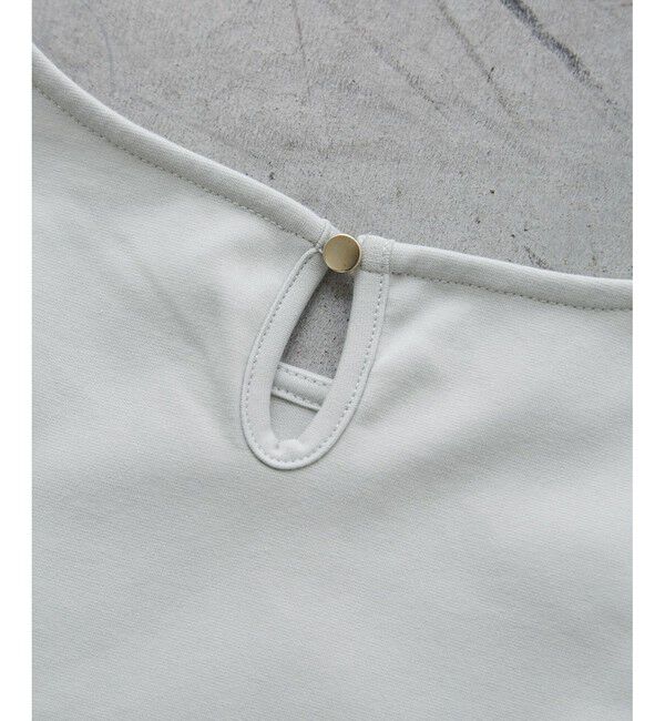 Rope&rsquo;Picnic「(接触冷感&times;UVカット)ウエストタックペプラムトップス」|Tシャツ・カットソー|