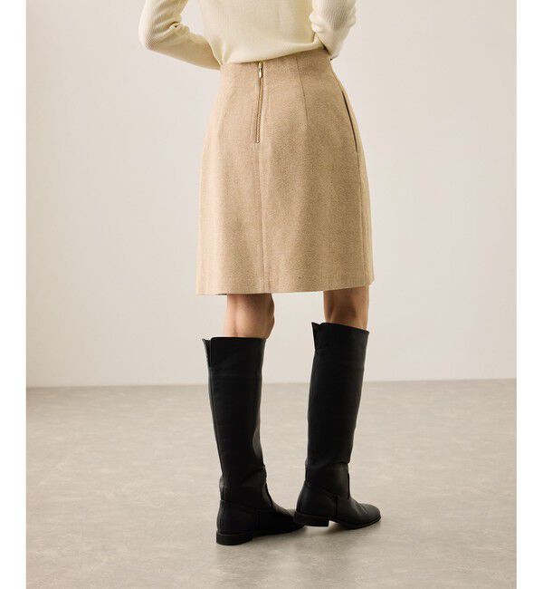 Rope&rsquo;Picnic「ラメカルゼラップ風金ボタンミニスカート」|スカート|