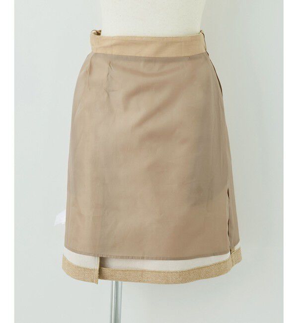 Rope&rsquo;Picnic「ラメカルゼラップ風金ボタンミニスカート」|スカート|