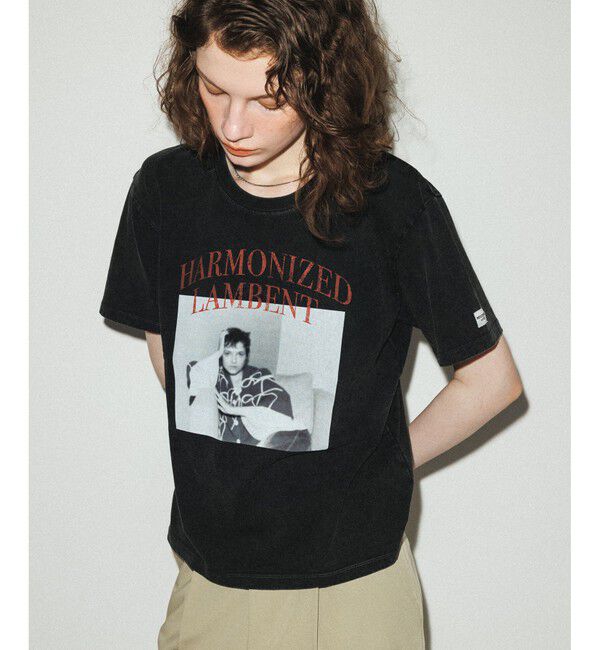 ADAM ET ROPE'「【WEB限定】RECORDSガーメントダイTシャツ」|Tシャツ・カットソー|