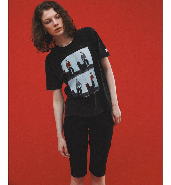 ADAM ET ROPE'「【WEB限定】RECORDSガーメントダイTシャツ」|Tシャツ・カットソー|