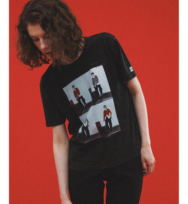 ADAM ET ROPE'「【WEB限定】RECORDSガーメントダイTシャツ」|Tシャツ・カットソー|