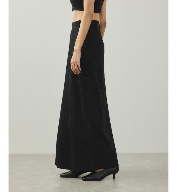 ADAM ET ROPE'「【EMOELLE】ウールコットン2タックスカート」|スカート|