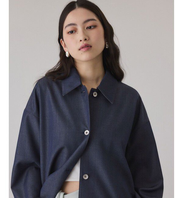 ADAM ET ROPE'「NIKKE TW DENIM SHIRT JACKET」|ブルゾン・スタジャン|