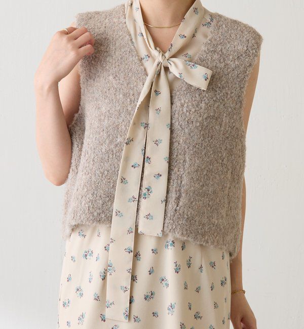  「【PAPILLONNER/パピヨネ】小花柄アタッチドボウタイカラー」|その他|