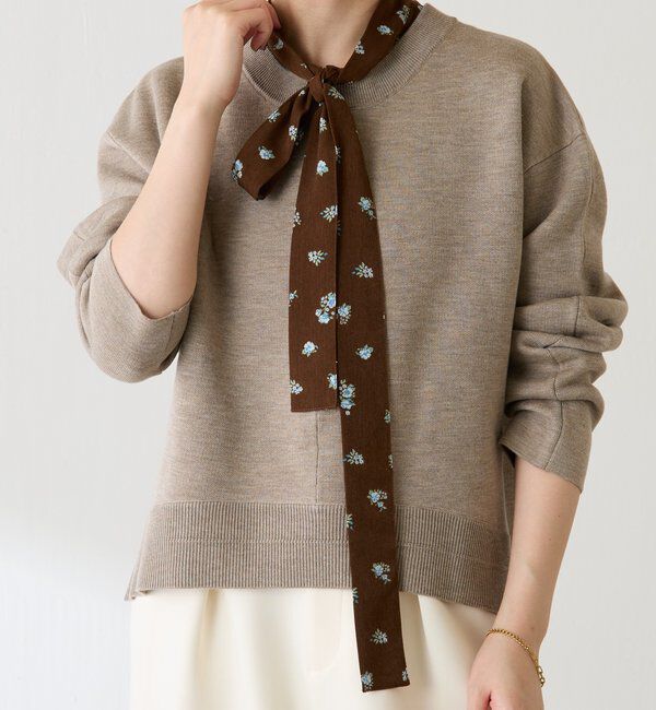  「【PAPILLONNER/パピヨネ】小花柄アタッチドボウタイカラー」|その他|