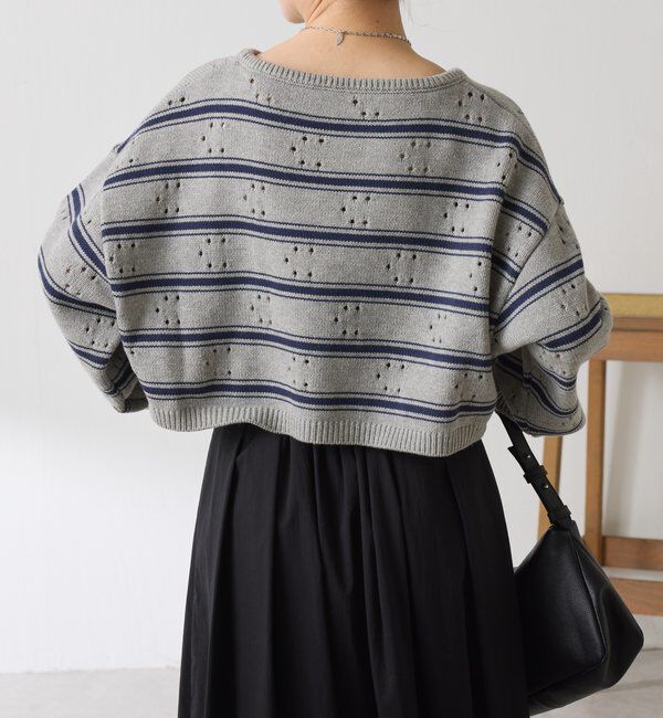  「透かし編みCニット」|ニット・セーター|