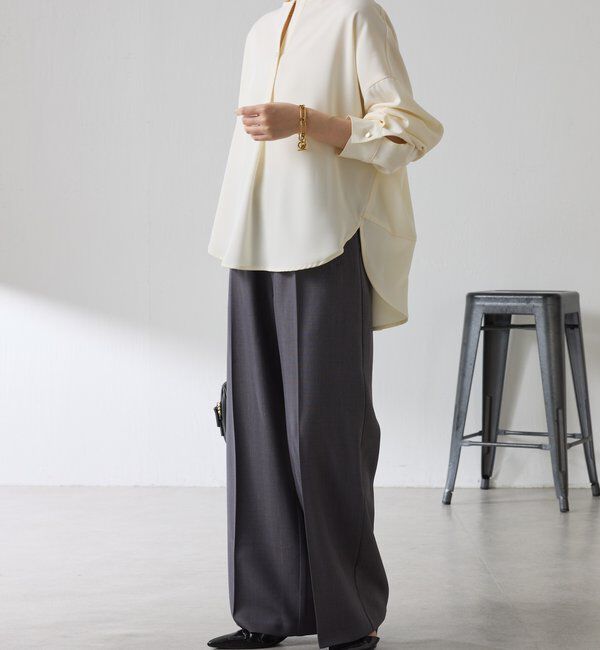  「スキッパーオーバーブラウス」|シャツ・ブラウス|